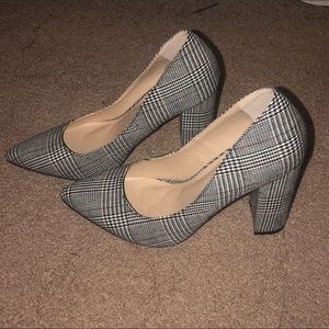 Plaid heels